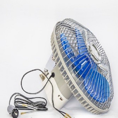 12v / ventilador de refrigeração do carro 24v fã de oscilação de 8 polegadas com protetor completo do metal da segurança