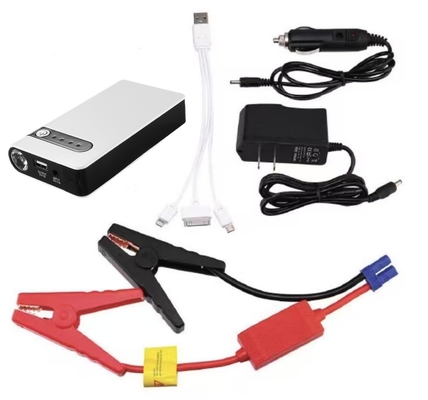 Mini Arranque de Carro 12V com Lanterna LED e Bateria de 11000mAh 400A Corrente de Pico