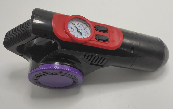 Recarregável 12V aspirador e compressores de ar Mini portátil com LED luz de ar 4 em 1 Pneus inflar e limpeza