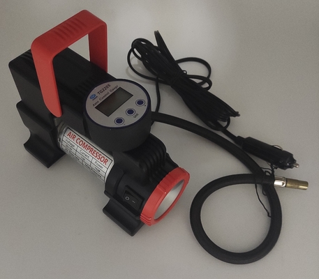 Compressor de ar de automóvel de metal portátil de luz LED DC12V com medidor digital