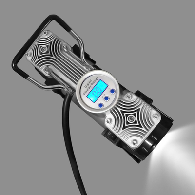 Inflador de pneus de automóveis Medidor digital Compressor de ar de automóveis DC 12v Duplo cilindro
