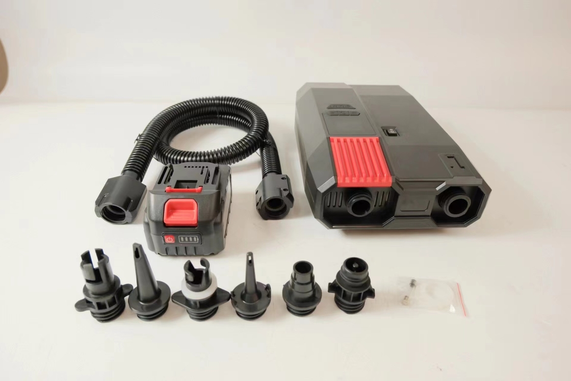 Bomba de suporte digital elétrica AC110-220V DC 12V com bateria de lítio para inflação de paddleboard