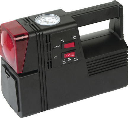 Bom preço. Compressor de ar plástico do preto do quadrado para os pneumáticos 3 do carro em 1 preto e vermelho on-line
