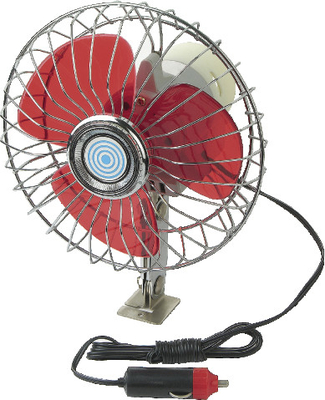 Bom preço. YF207B vermelho e carro de prata de Chrome que refrigera Fan12V/24V para o veículo on-line