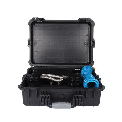 Bom preço. Compressor de suspensão de ar de automóvel Duplo cilindro para inflação de pneus de automóvel com caixa de plástico on-line