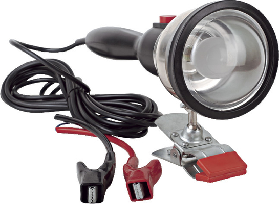 Bom preço. Luz de trabalho portátil de DC12V 35W com bulbo de halogênio/dois grampos de bateria on-line