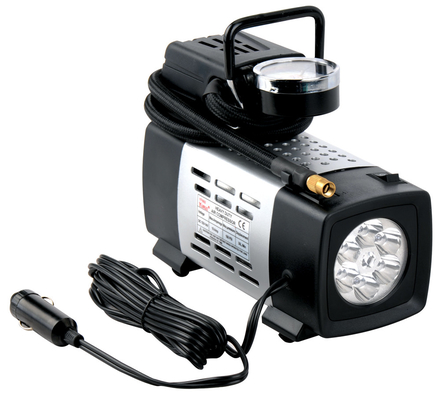 Bom preço. 12V com o compressor de ar preto leve do veículo do metal todo o passeio para a inflação do carro anti - poeira on-line