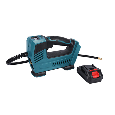 Compressor de ar de veículo de calibre digital com bateria e luz LED para o inflado de pneus de carro