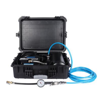 Bom preço. Compressor de ar de automóvel de duplo cilindro de carga pesada para inflação de pneus de automóvel com caixa de plástico on-line