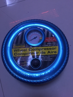 Bom preço. Os azuis marinhos cansam a bomba dada forma do pneumático do carro elétrico, compressor de ar do pneu com mangueira de 59cm on-line