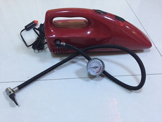 Bom preço. 2 em 1 C.C. aspirador de p30 portátil extravagante vermelho e amarelo de 12V do carro para o carro com inflação Fuction on-line