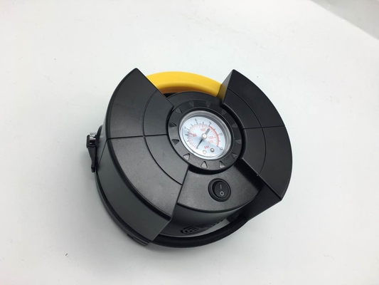 Bom preço. Compressor do Inflator do ar do carro de DC12V com o calibre para a cor diferente dos pneus, a preta e a amarela on-line
