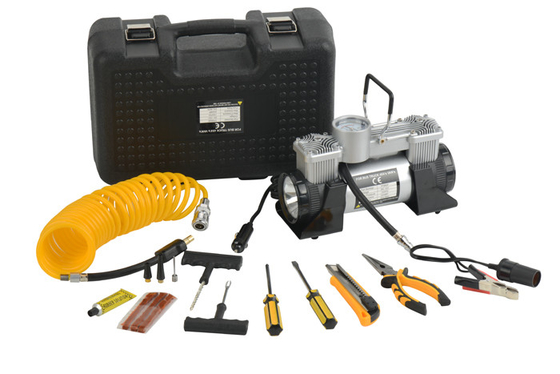 Bom preço. Ferramentas no veículo do compressor de ar do volume alto 12v da caixa montado com luz on-line