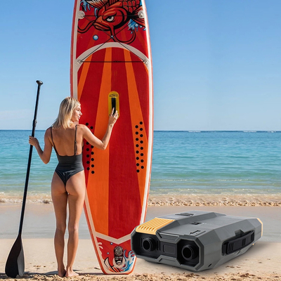 5000mAH Bateria Capacidade SUP bomba elétrica para doca inflável Kayak Paddle Board 20PSI 12V/110-240V