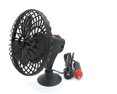 Bom preço. Polegadas portátil da C.C. 12v dos fãs de Mini Black Plactic Vehicle Cooling 4 com adsorção on-line