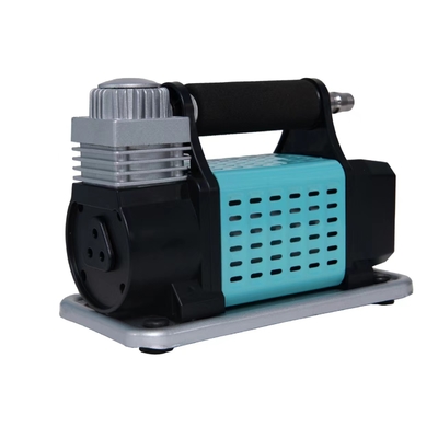 Compressor de ar de automóvel portátil DC12V com manômetro de pressão metálico