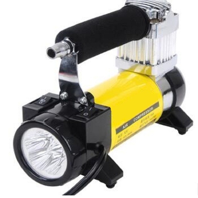 Bom preço. Compressor de ar amarelo três de choque do volume alto 12v em um compressor de ar de choque on-line
