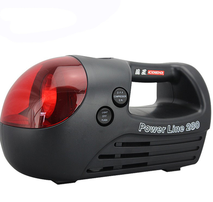 Bom preço. Compressor de ar portátil preto e vermelho para o carro três em um tipo 12v 280 libras por polegada quadrada on-line