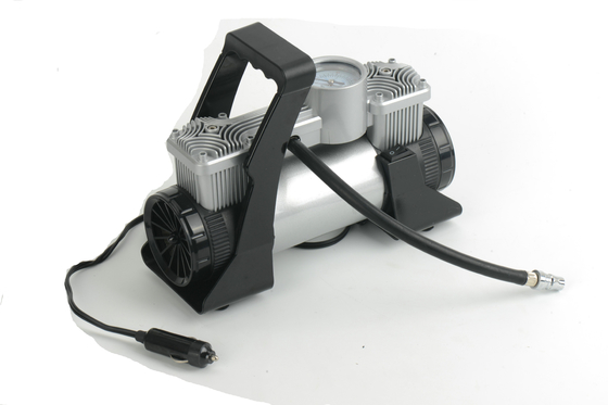 Bom preço. DC12v compressor de ar de carro portátil inflador de pneus com caixa de plástico on-line