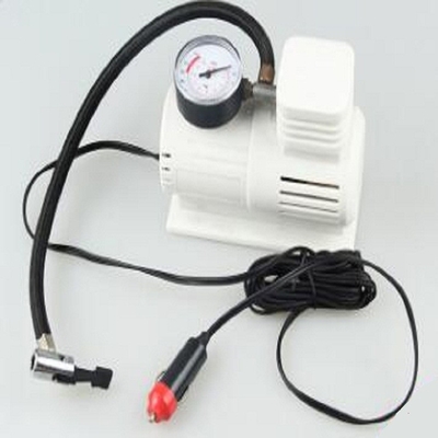 Mini ABS portátil DC12V inflador de pneus de carro com tampão de cigarro