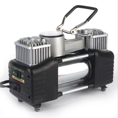 Bom preço. Bomba dobro do compressor de ar 180w do metal do cilindro 150PSI com relógio on-line