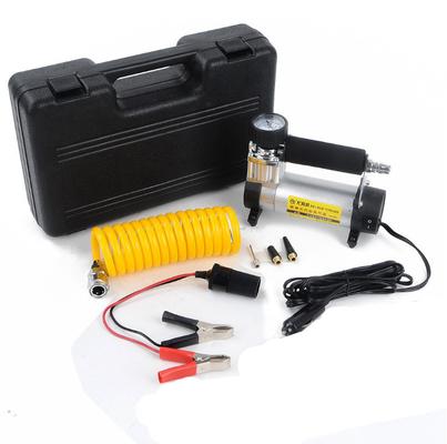 Bom preço. Compressor de ar de alta pressão do metal da mão garantia de 1 ano com relógio 12v 140 libras por polegada quadrada on-line