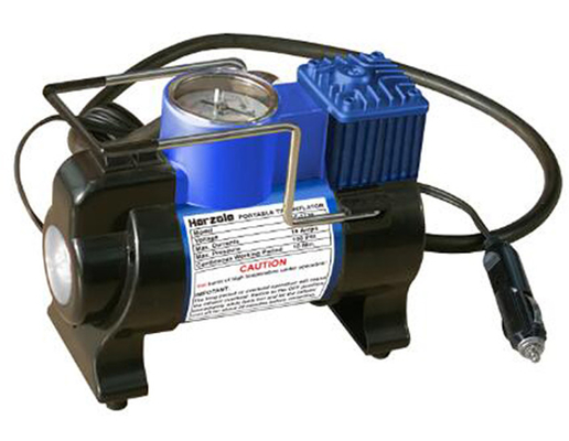 Bom preço. Compressor de ar de pneus de automóveis portáteis de metal com lâmpada e alça para inflação de pneus on-line