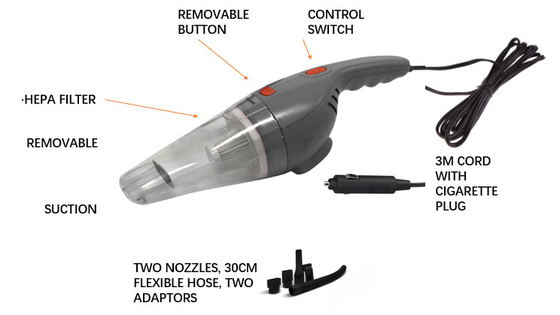 Bom preço. Filtro HEPA de aspirador de carro portátil DC12V com garantia de um ano on-line