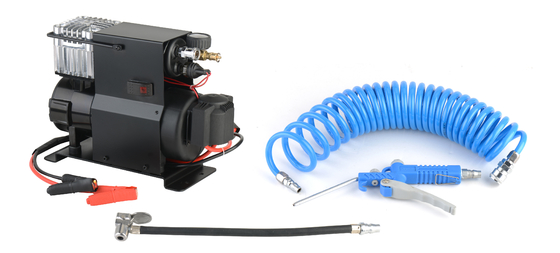 Compressor de ar de automóvel de metal pesado Dc12v/24v para caminhão com clip de crocodilo